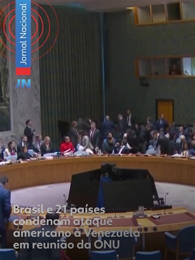 Operação militar - O Conselho de Segurança da ONU fez uma reunião de emergência nesta segunda-feira (5). O Brasil e outros 21 países condenaram o ataque americano à Venezuela. A Argentina e Trinidad e Tobago defenderam a operação. Os Estados Unidos disseram que aplicaram a lei. Colômbia e Venezuela pediram a reunião. China e Rússia apoiaram. 29 países participaram. 15 são membros do conselho, entre permanentes e rotativos. Outros 14 estiveram presentes, incluindo o Brasil. Na abertura, a subsecr