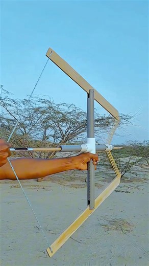 DIY Wooden Crossbow with PVC | Powerful Shot #DIYCrossbow #WoodenCrossbow #PVCCrossbow