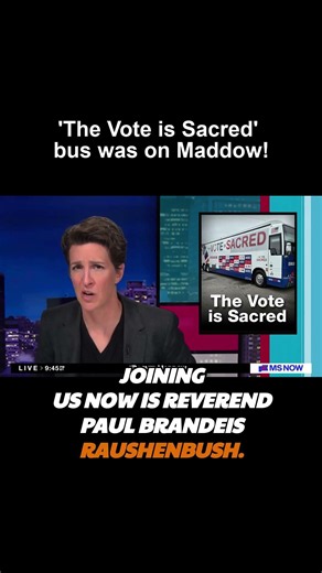 'The Vote is Sacred' on Maddow