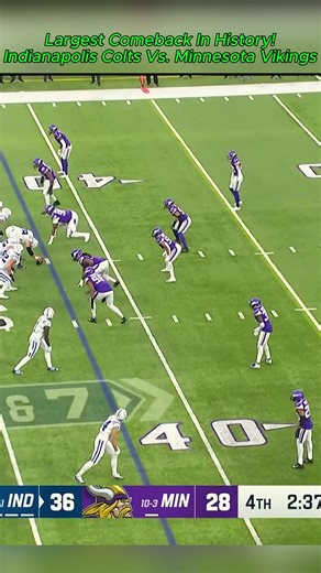 #LARGEST COMEBACK IN HISTORY! Indianapolis Colts vs. Minnesota Vikings ｜ 2022 Week 15 Game Highlights (11)