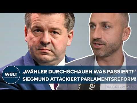AFD: „Selbstentlarvend!“ – Siegmund attackiert Parlamentsreform in Sachsen-Anhalt scharf!