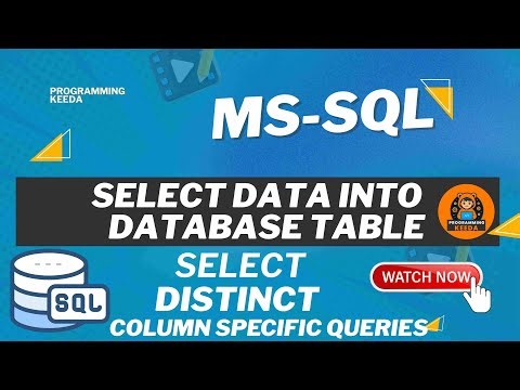 SQL SELECT Query Explained Specific Columns DISTINCT WHERE ORDER BY ASC DESC, TOP #programmingkeeda
