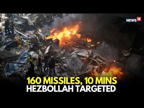 BREAKING: 160 Missiles in 10 Minutes- Israel’s Massive Strike on Hezbollah | Live News