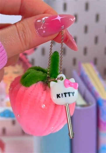 Cute Strawberry Keychain Craft Tutorial