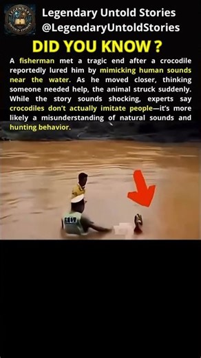 Tragic Crocodile Attack: Fisherman Lured Near Water in Fatal Encounter #shorts