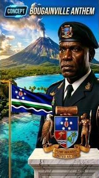 👉Bougainville: What If This Melanesian state Is Independent? Anthem (vocal Tok Pisin) flag & emblem
