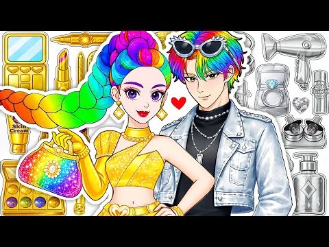 💖Paper DIY💖KPOP DEMON HUNTERS RUMI Colorful Skincare Makeup Blind Bag Unboxing, RESCUING JINU RUMI