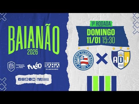 BAHIA 4X2 JEQUIÉ | PARTIDA COMPLETA | #BaianãoNaTVE - 11/01/2026