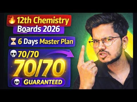 Class 12 Chemistry Board 2026 -70/70 Guaranteed Strategy 💯| Roadmap Chemistry 12th Boards 2026