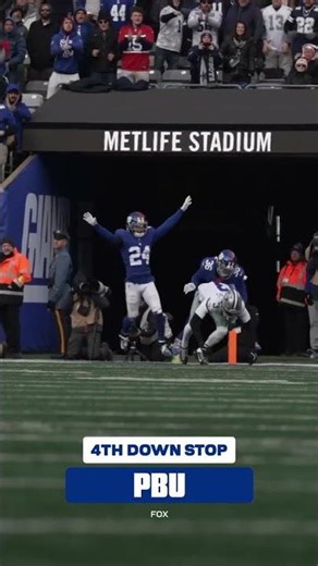 4th down stop! 🚫 #shorts #nfl #Giants #nygiants #newyorkgiants