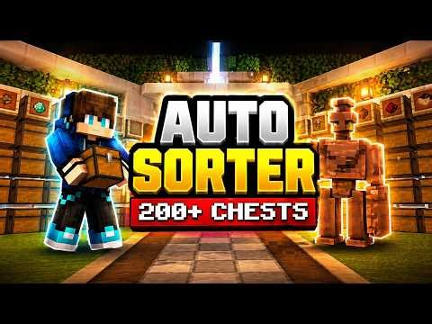 Minecraft Copper Golem Storage System – Sort ANY Item Automatically