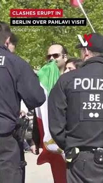 “No Kings In Iran!” Tensions Rise In Berlin Over Exiled Crown Prince Pahlavi’s Visit | VERTEX