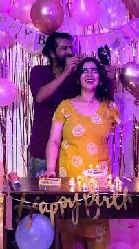 Birthday celebration 🎉 Surprise 😍👩🏻‍❤️‍👩🏻 || #trending #tanutaneja #couple #love