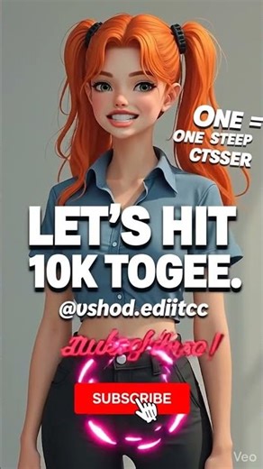 10k subscribers is almost real 🎉 #contentcreator #almostthere