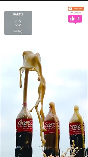 I Tried This With 3 Coke Bottles💥#mentos #coke #cokeexperiment #shorts #viral #explosion #viral