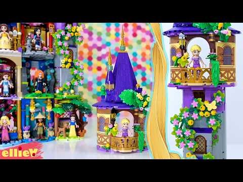 And Rapunzel's nook goes on top! Custom Disney Princess LEGO stackable display build