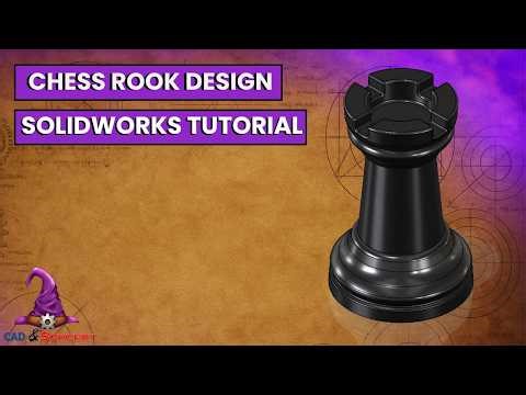 Chess Piece Rook | SOLIDWORKS Tutorial
