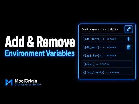 Add & Remove Environment Variables | Manage Key-Value Pairs Inside a Profile