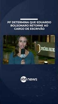 Eduardo Bolsonaro é intimado a retornar ao trabalho de escrivão na PF | #SBTBrasil