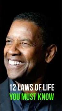 12 Laws of Life You Must Follow | Denzel Washington #motivation#resilient#denzelwashington #success