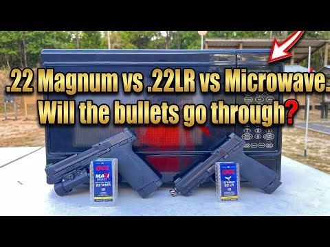 What happens when you send .22LR and .22 Magnum into a MICROWAVE?! #review
