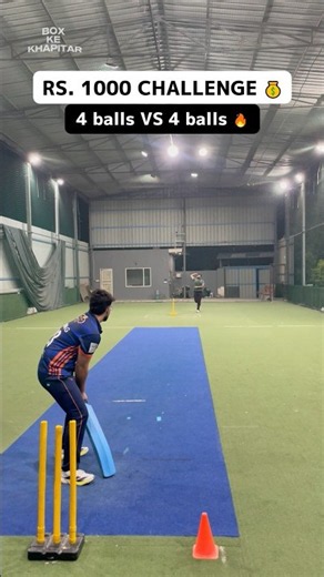 ₹1000 Cricket Challenge 💰 Batsman Hitting Last Ball Six in Epic Thriller 🔥 #cricket #shorts #t20