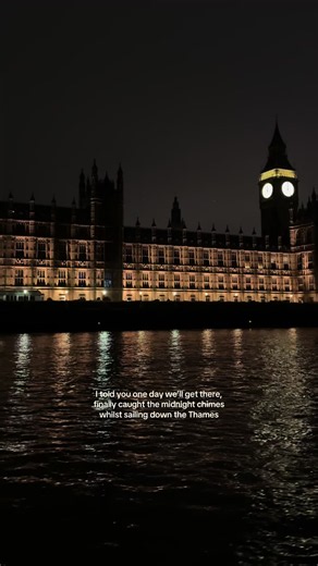 Midnight Chimes on the Thames: Big Ben at Midnight Sailing