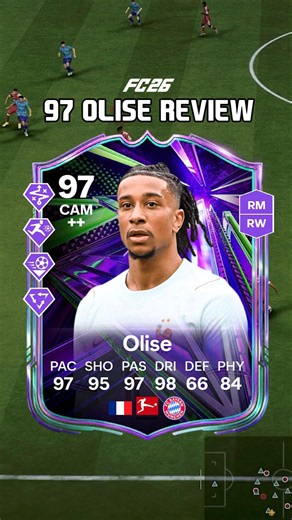 97 Olise Review in FC 26, best SBC of the Year 🤩🔥#shorts #olise #summerstars #fc26 #worldcup #france