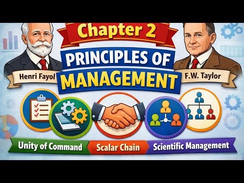 Class 12 BST Chapter 2 Principles of Management | Henri Fayol & Taylor | Full Revision,🔥