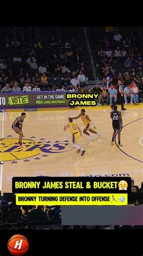 Bronny getting ACTIVE on DEFENSE😤