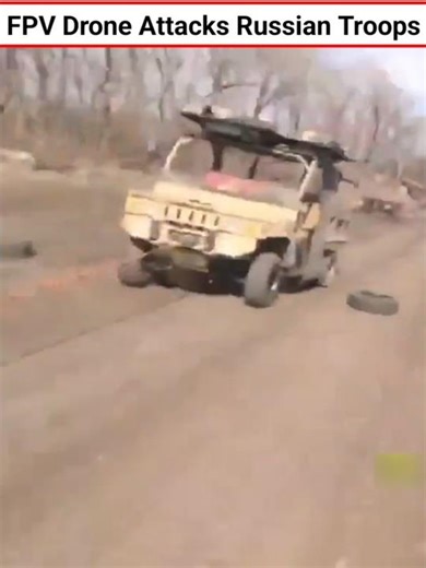 FPV Drone Attacks Russian Troops #shorts