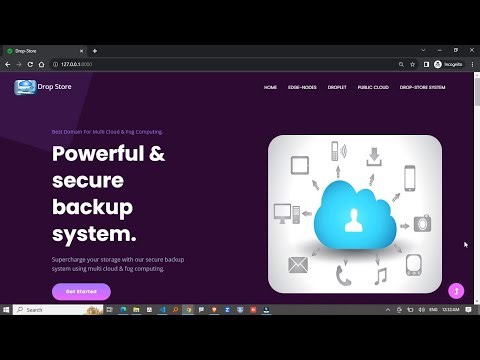 DROPSTORE-A SECURE BACKUP SYSTEM USING MULTI CLOUD AND FOG COMPUTING | CB1194 | CODEBOOK.IN