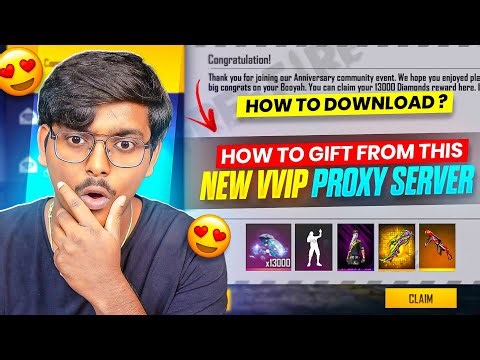 How To Download & Gift From New V-VIP Proxy Server In Free Fire 💯😱🔥 | Free Fire Proxy Server