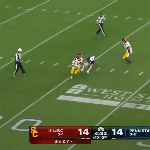 Tanook Hines with the Sliding Grab vs. Penn State | USC Football | 10/10/2026