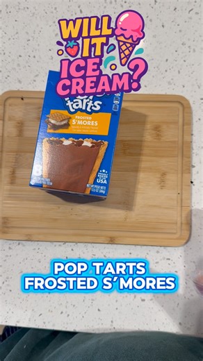 Pop-Tart Frosted S’mores → ice cream. Would you try this? #williticecream #poptarts