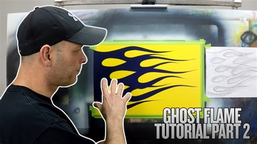 Ghost flame tutorial part 2 | Airbrush ghost flames step-by-step