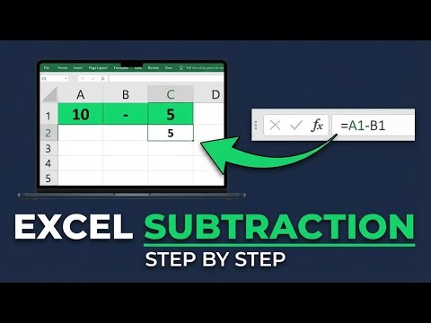 How To Subtract In Microsoft Excel