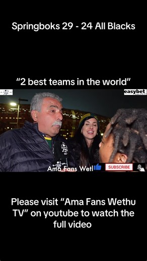 Springboks 29-24 All Blacks full match highlights - Ama Fans Wethu TV