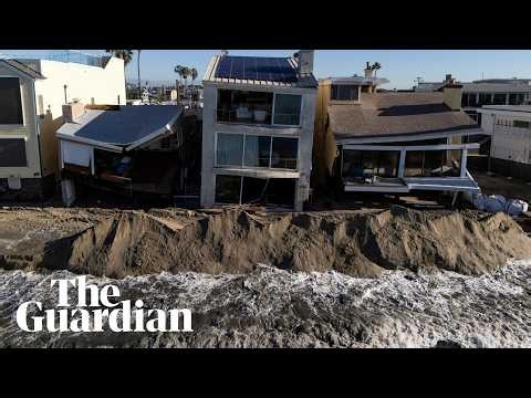 Aerial video shows California flooding amid ‘record-breaking tides’