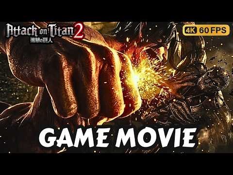 Attack on Titan 2 Final Battle - Reiner & Bertholdt Transform Vs Eren - GAME MOVIE (4K 60FPS)