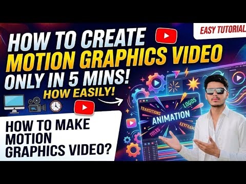 How to Create Motion Graphics Video in Only 5 Minutes! (Easy Tutorial)