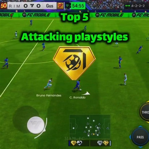 top 5 attacking play style🥶☠️ 🥶🤯 #fc25 #eafc #fcmobile