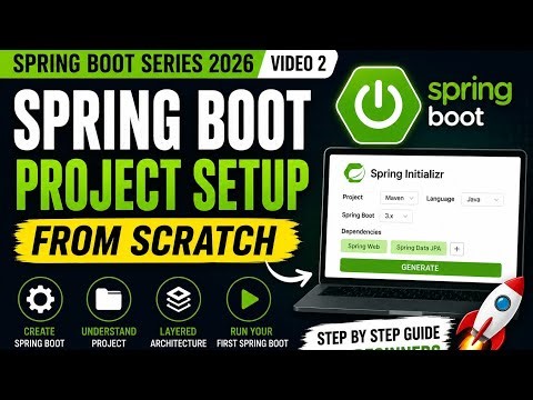 Spring Boot Project Setup Tutorial 2026 | Create Your First Spring Boot Project