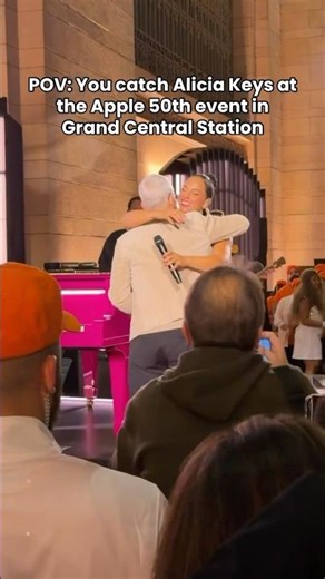 Alicia Keys Brings Tim Cook to The Stage at the Apple 50th