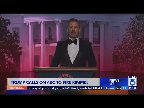 Trump calls on ABC to fire Kimmel