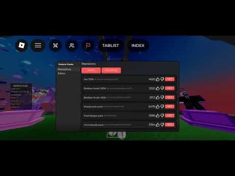 How to get texture pack in bridge duels