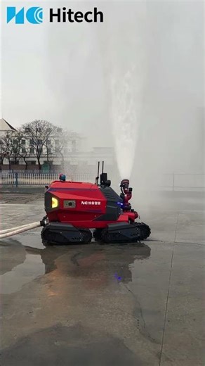 Four-Wheel Drive All-Terrain Fire Fighting Robot
