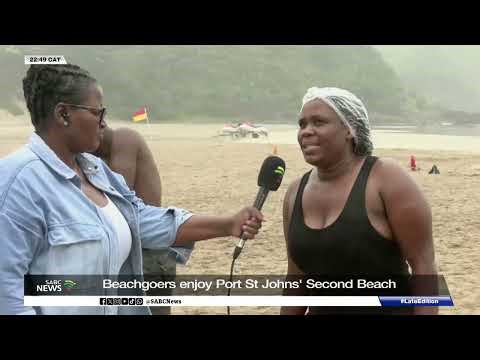 Eastern Cape | Beachgoers enjoy Port St Johns' Second Beach