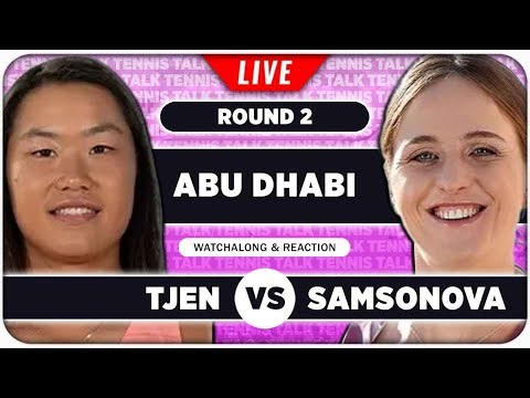 TJEN vs SAMSONOVA • WTA Abu Dhabi 2026 • LIVE Tennis Watchalong