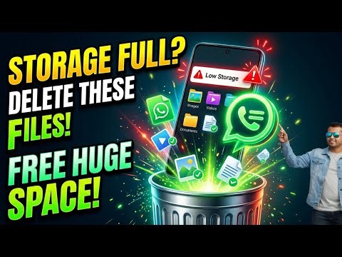 WhatsApp Storage Full? DELETE These Hidden Files Now! 🚨 Free Up GBs of Space! 